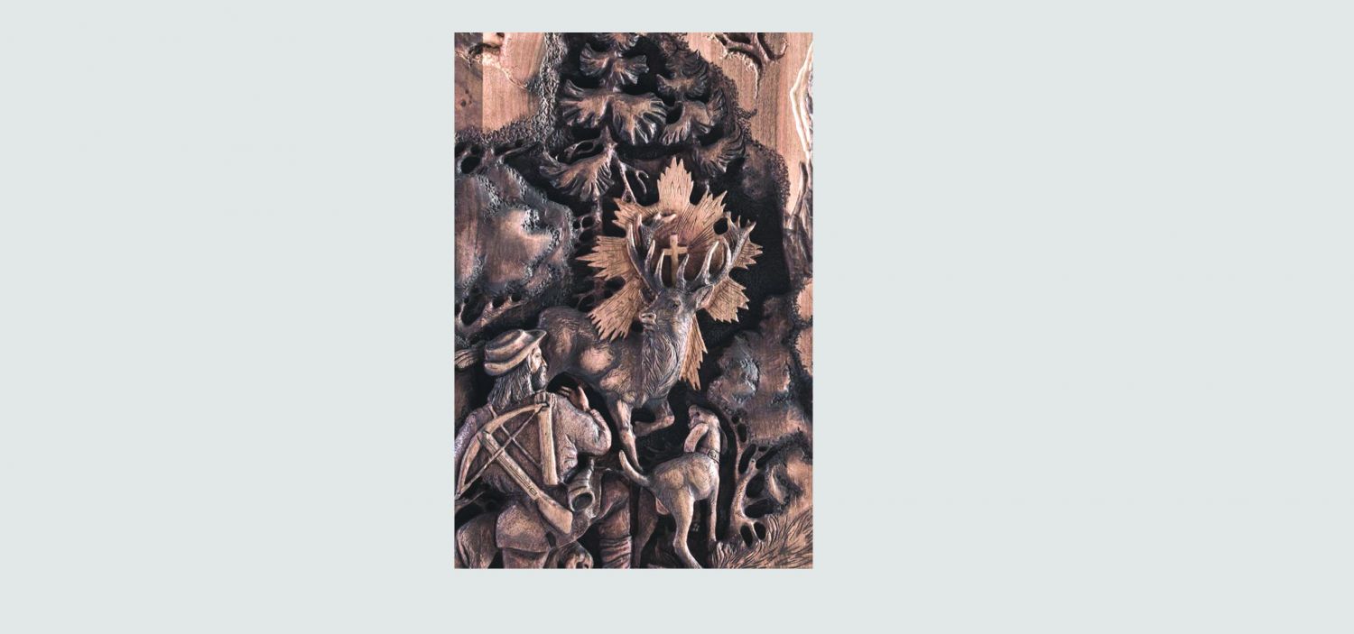 Детаил уникальной ручной работы - картина ручная резьба по дереву